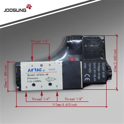 Airtac Solenoid Valf 4V 210-08